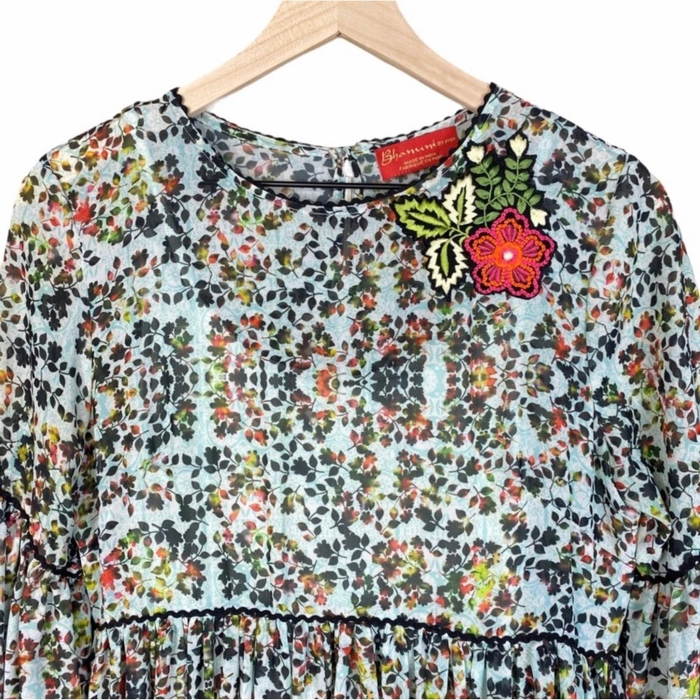 Anthropologie Bhanuni by Javoti Libra Floral Dress Size 4 - Picture 8 of 16